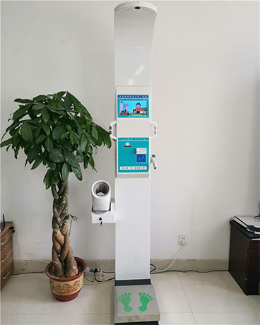 上禾科技超聲波身高體重血壓心率體溫測(cè)量體檢機(jī)